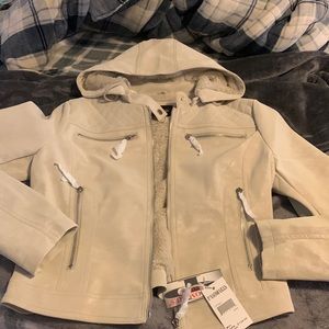 Gorgeous Faux Leather Fur Moto